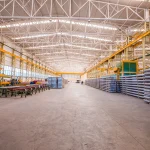 Industrial warehouse with manufacturing materials in Vadodara, Gujarat