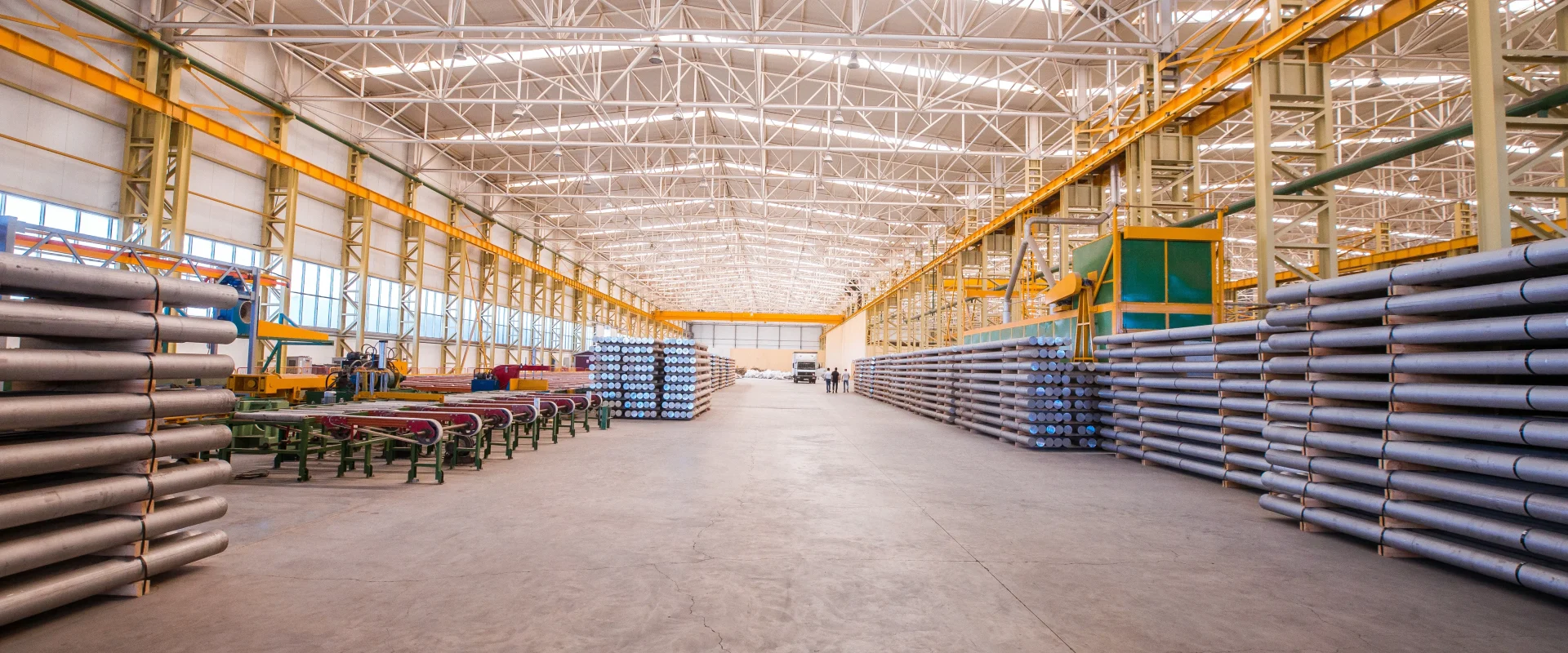 Industrial warehouse with manufacturing materials in Vadodara, Gujarat